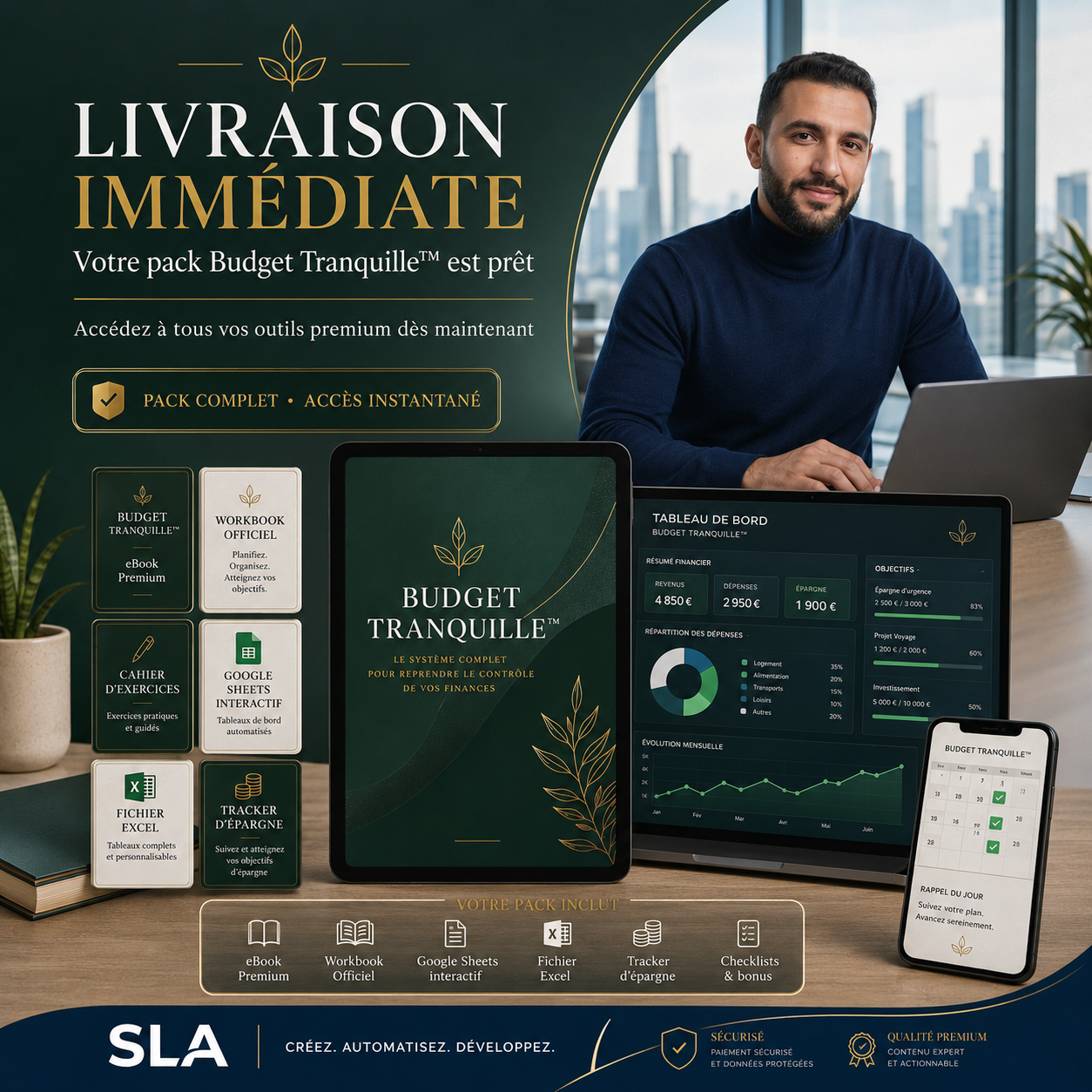 Présentation de la livraison numérique du pack Budget Tranquille