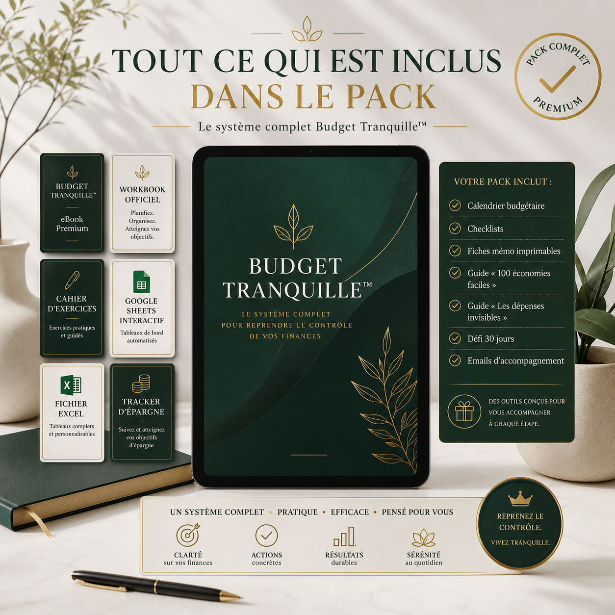 Présentation complète du pack Budget Tranquille